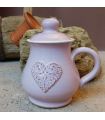 Teetasse mit Sieb "Herz" rosa