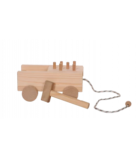 Kinderspielzeug Hammer-Holzwagen